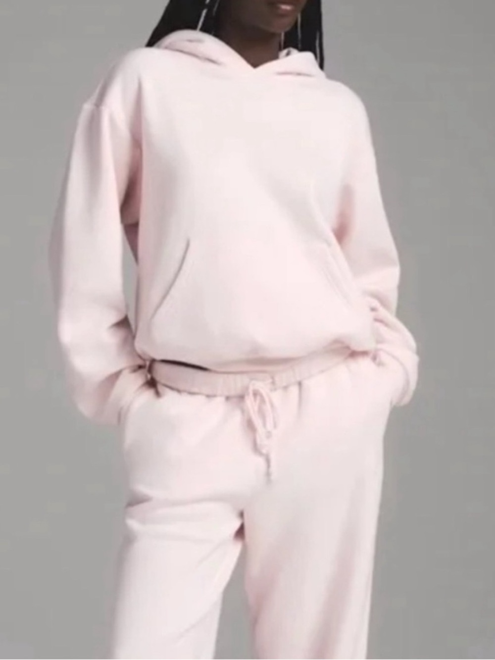 Skims COTTON FLEECE Hoodie Barely Pink